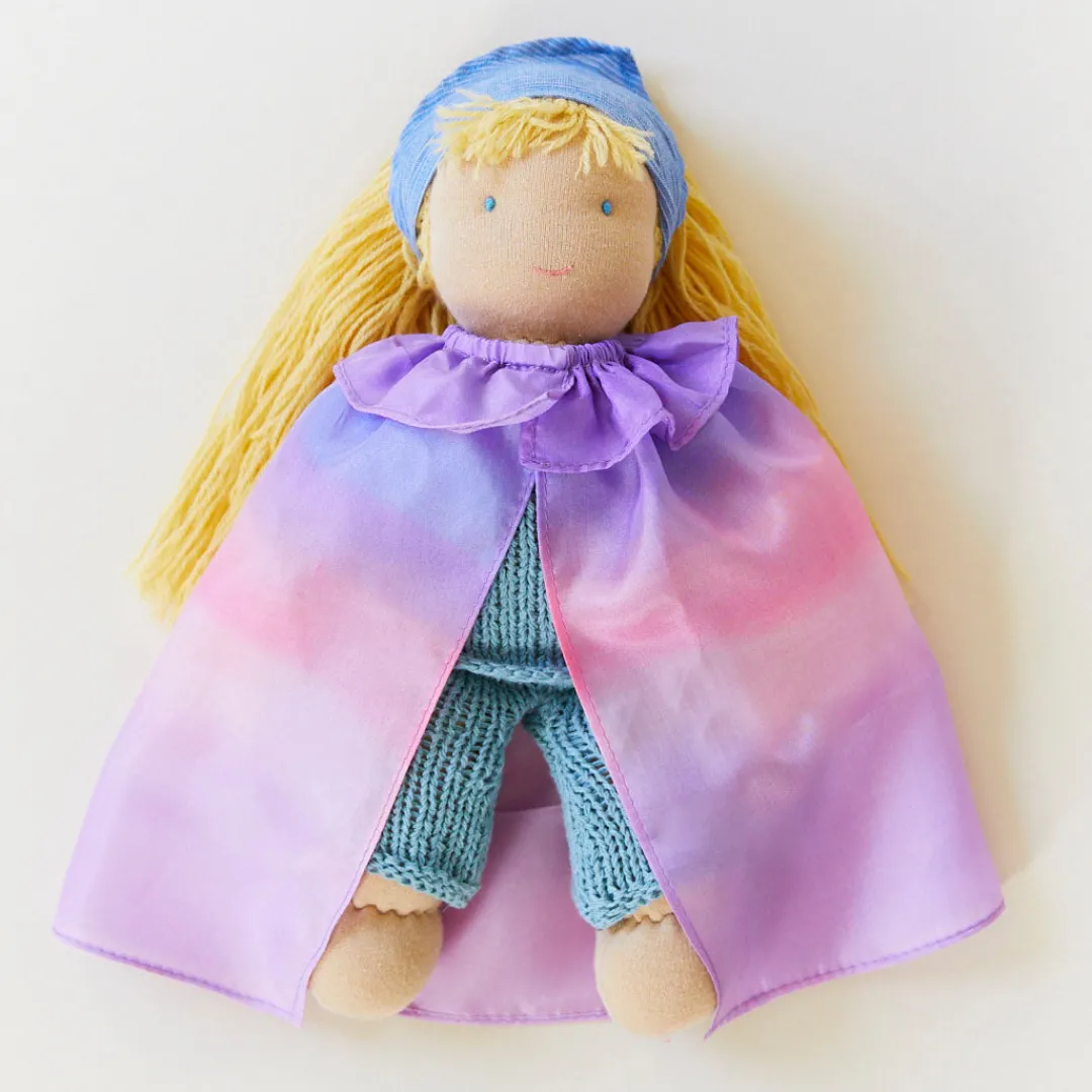 Sarah's Silks Waldorf Doll Dress-Ups-Blossom Doll Cape