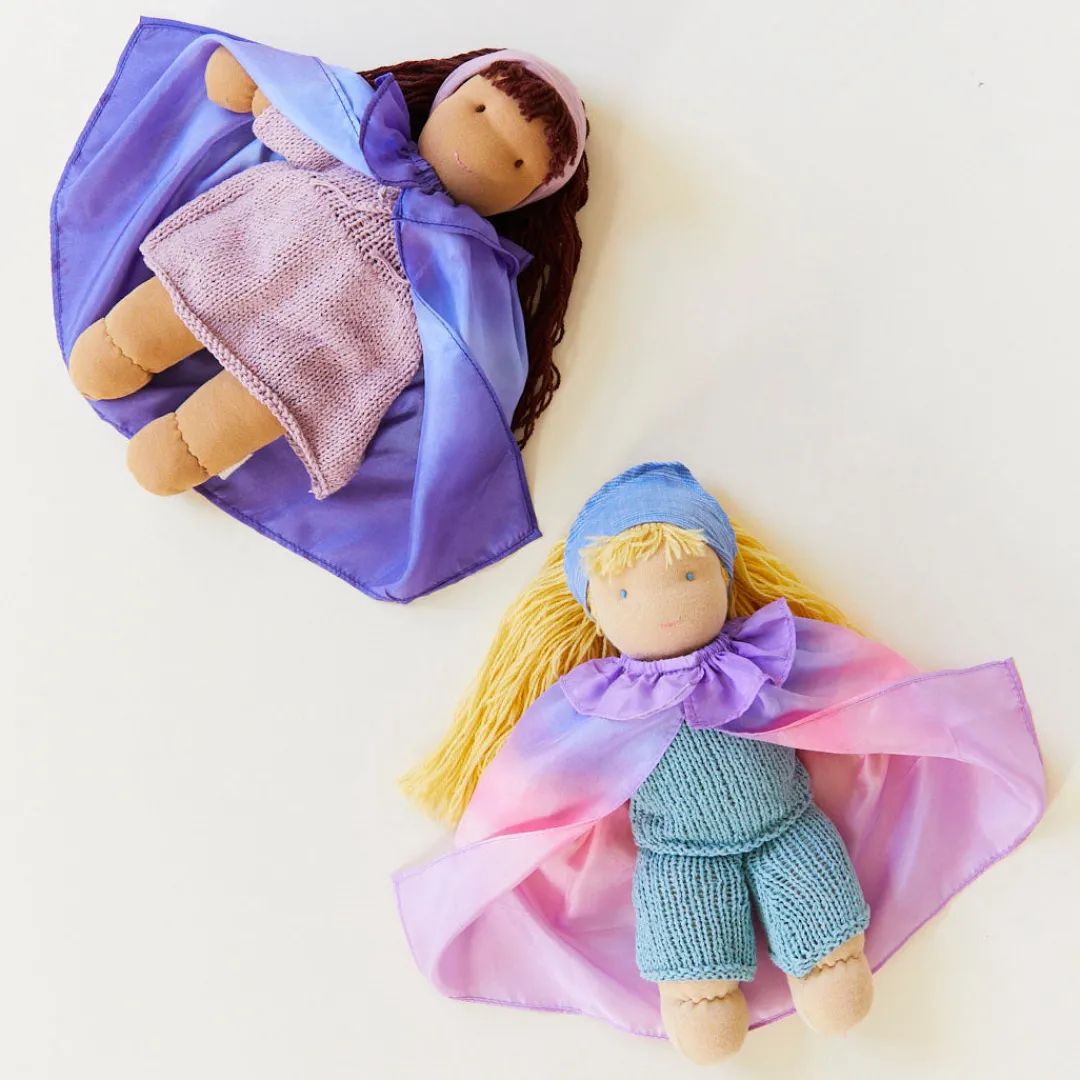 Sarah's Silks Waldorf Doll Dress-Ups-Blossom Doll Cape