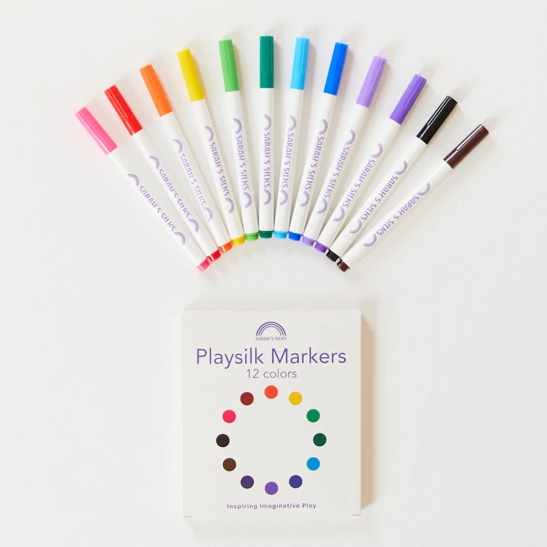 Sarah's Silks Seek & Find Playsilks|Coloring Playsilks-Coloring Markers