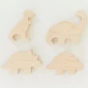 Sarah's Silks Wooden Animals-Complete Wooden Dinosaur Set