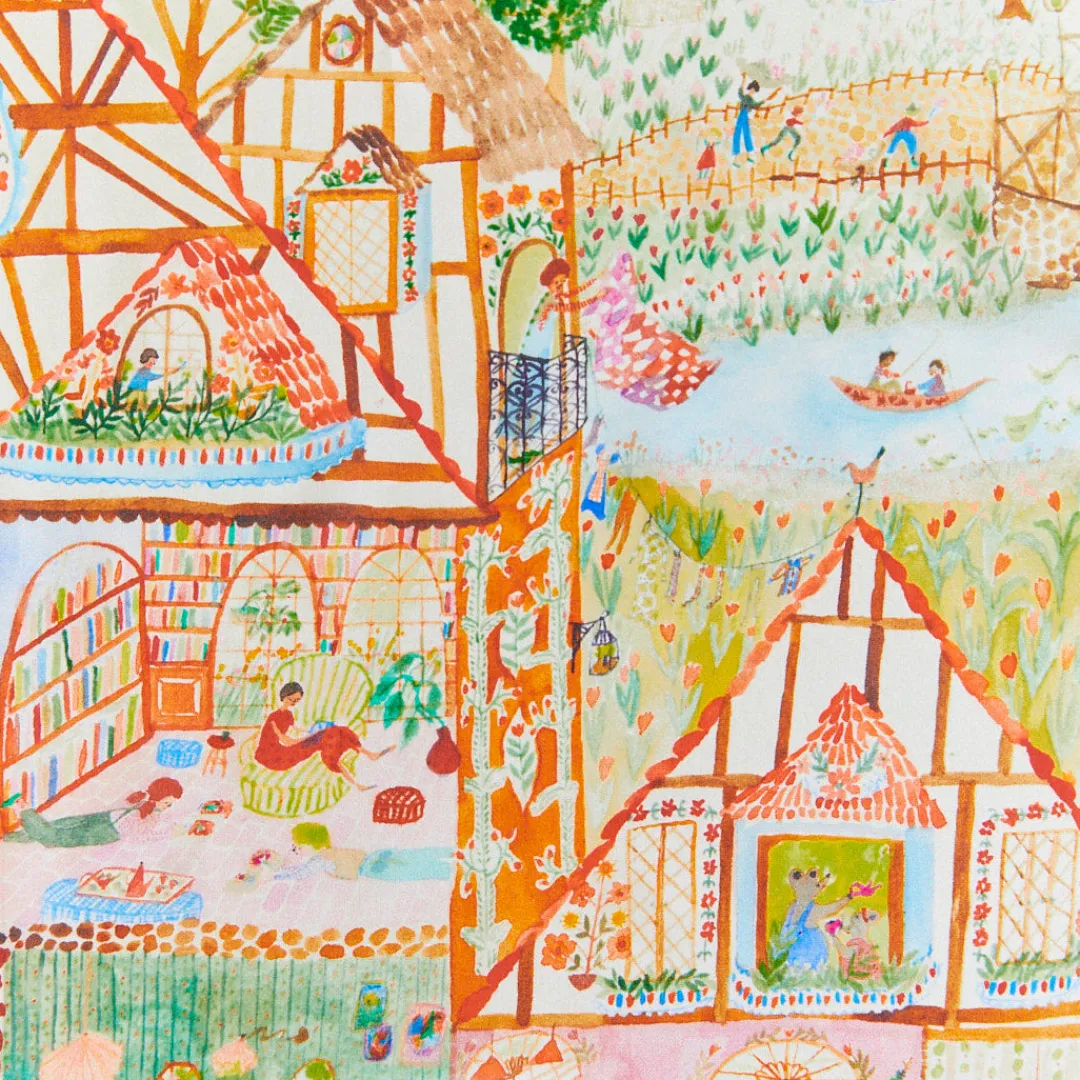 Sarah's Silks Clicques Handmade Wooden Dolls|Seek & Find Playsilks-Dollhouse Seek & Find Playsilk