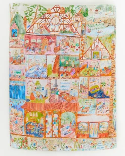 Sarah's Silks Clicques Handmade Wooden Dolls|Seek & Find Playsilks-Dollhouse Seek & Find Playsilk