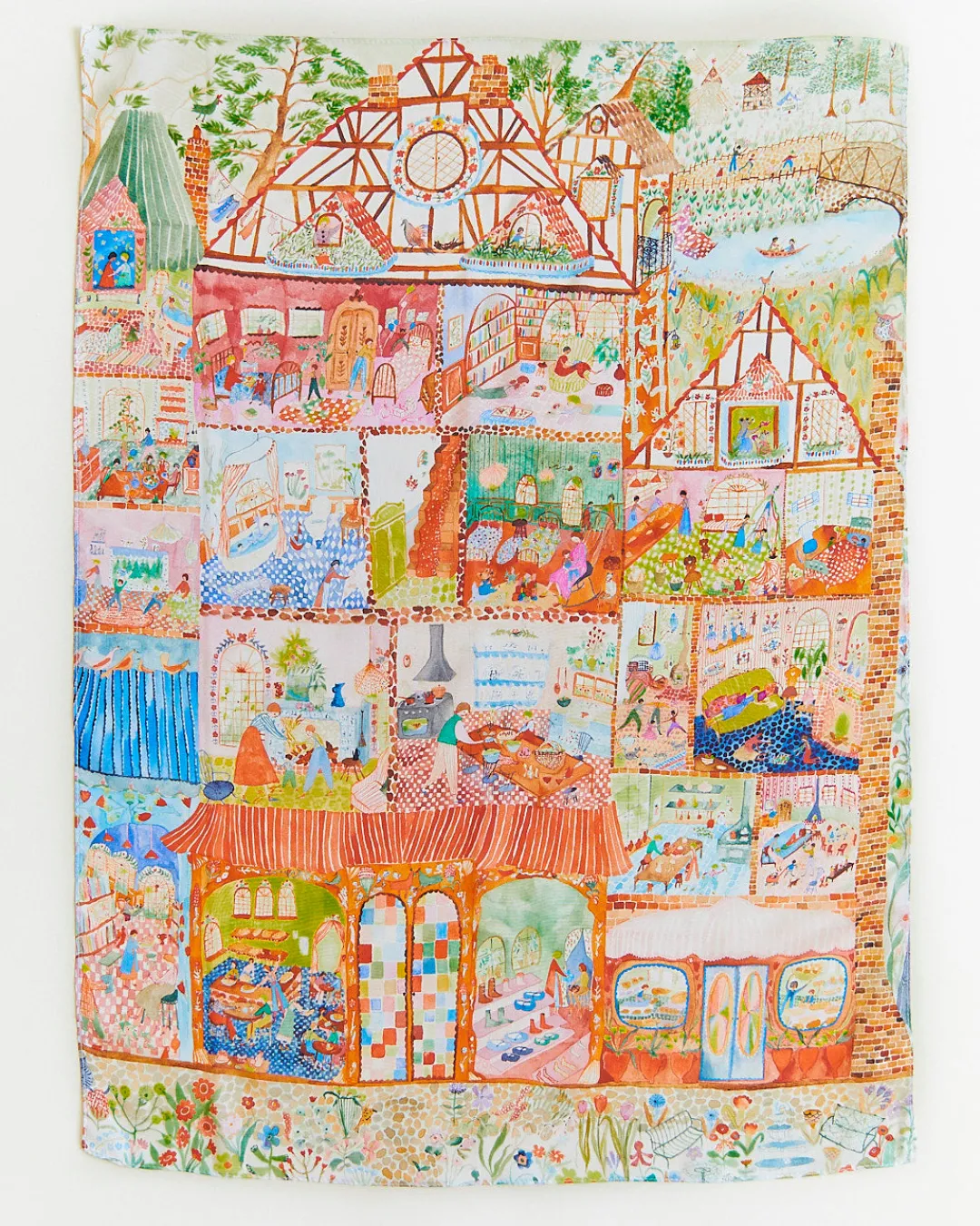 Sarah's Silks Clicques Handmade Wooden Dolls|Seek & Find Playsilks-Dollhouse Seek & Find Playsilk