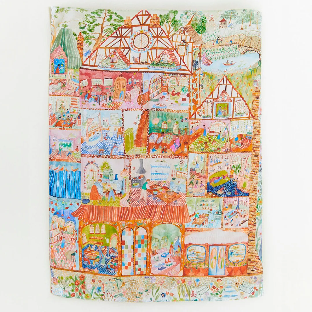 Sarah's Silks Clicques Handmade Wooden Dolls|Seek & Find Playsilks-Dollhouse Seek & Find Playsilk