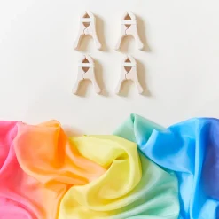 Sarah's Silks Fort Kits|Waldorf Playstand-Double Rainbow Fort Kit