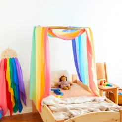 Sarah's Silks Double Playsilks|Rainbow Party-Double Rainbow Playsilk