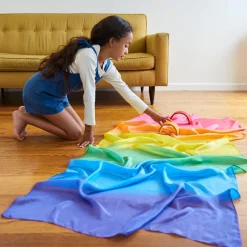 Sarah's Silks Giant Playsilks|Rainbow Party-Giant Rainbow Playsilk