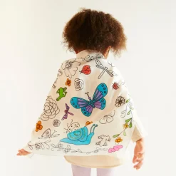 Sarah's Silks Coloring Playsilks-Heart Coloring Playsilk & Markers Set