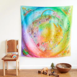 Sarah's Silks Celebration Playsilks-Large Around The Year On The Farm Playsilk