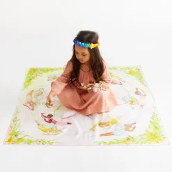 Sarah's Silks Playsilk Sets-Large May Day Playsilk Set Of 8 With May Day Ring