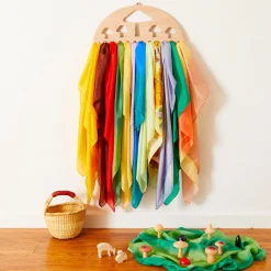 Sarah's Silks Playsilk Displays-Large Mushroom Playsilk Display