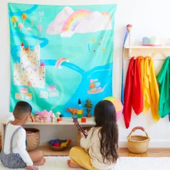 Sarah's Silks Playmaps-Large Rainbowland Playmap