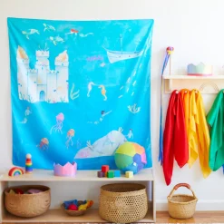 Sarah's Silks Playmaps|Mermaid Party-Large Under The Sea Playmap