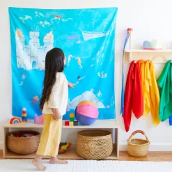 Sarah's Silks Playmaps|Mermaid Party-Large Under The Sea Playmap