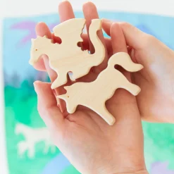 Sarah's Silks Rainbow Unicorn Party-Magical Creature Small World Play Set