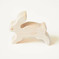 Sarah's Silks Wooden Animals-Maple Wooden Bunny