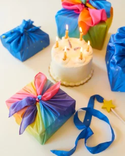 Sarah's Silks Rainbow Unicorn Party|Rainbow Party-Mini Rainbow Playsilk Party Favor Pack