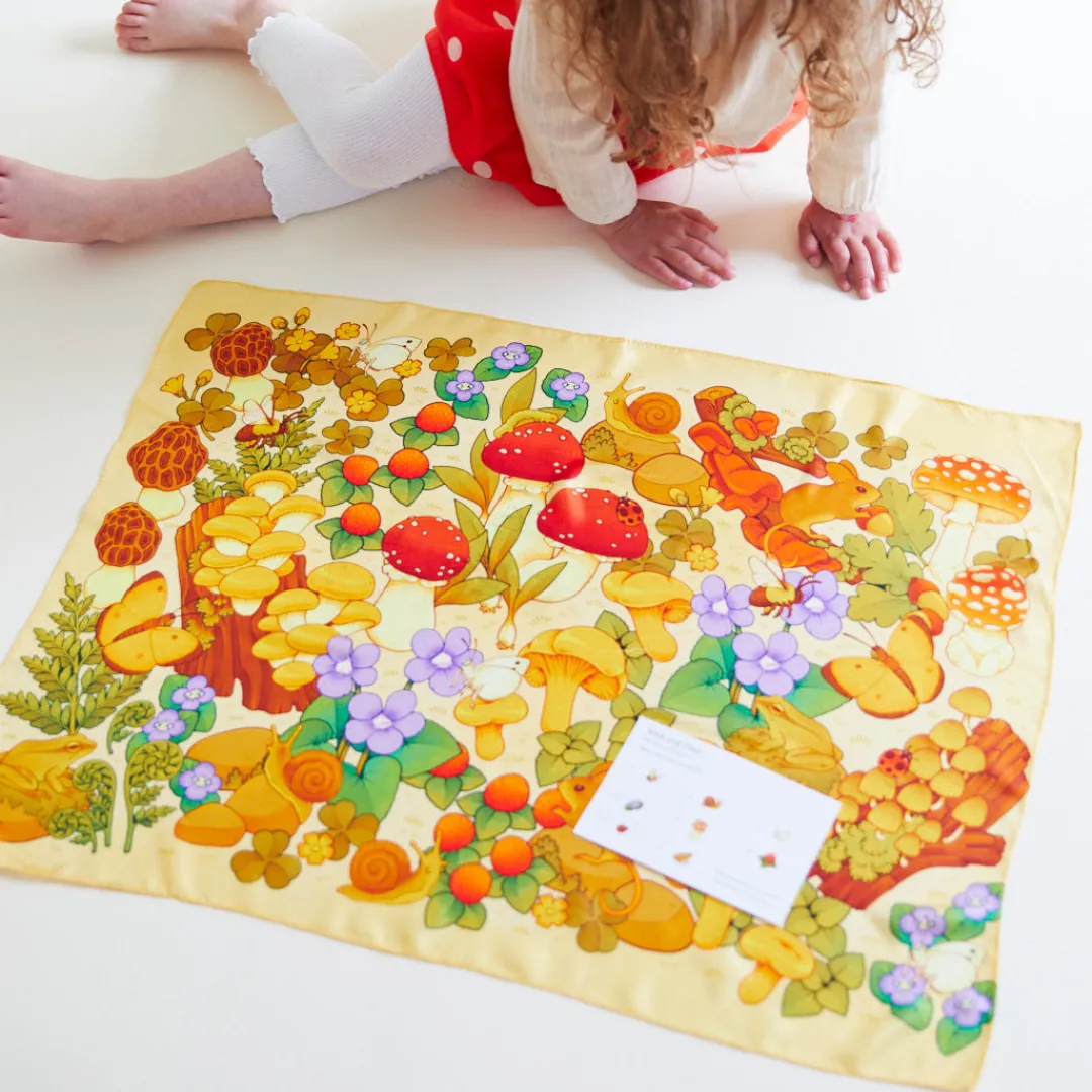 Sarah's Silks Seek & Find Playsilks-Mushroom Seek & Find Playsilk