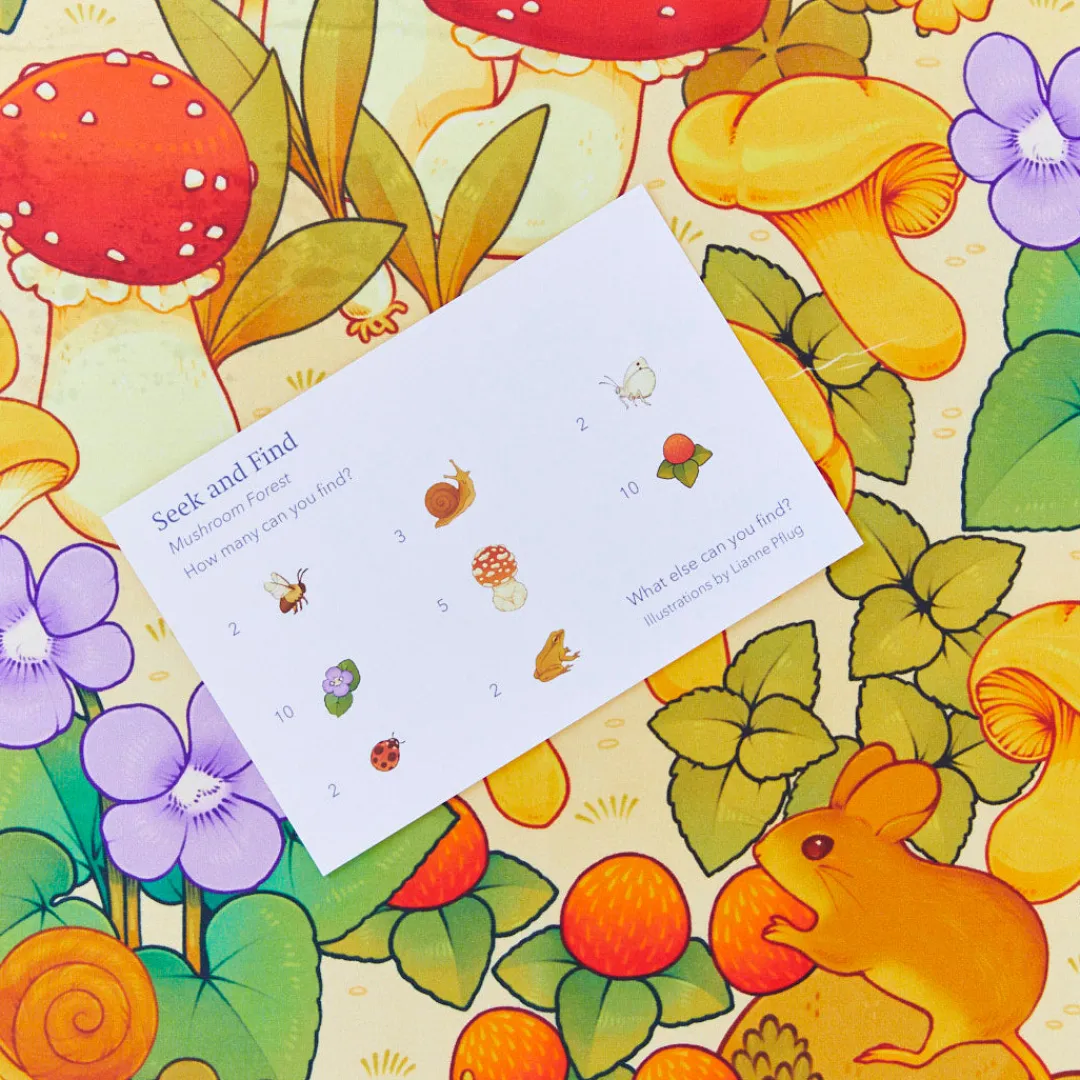 Sarah's Silks Seek & Find Playsilks-Mushroom Seek & Find Playsilk