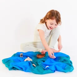 Sarah's Silks Earth Playsilks-Ocean Playsilk