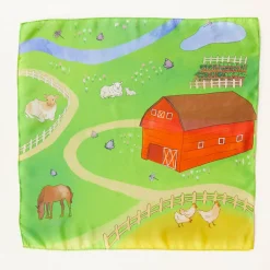 Sarah's Silks Mini Playsilks|Playmaps-On The Farm Playmap