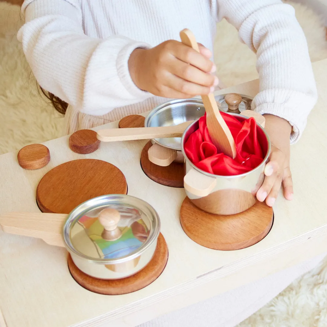 Sarah's Silks Waldorf Playstand-Play Kitchen Shelf