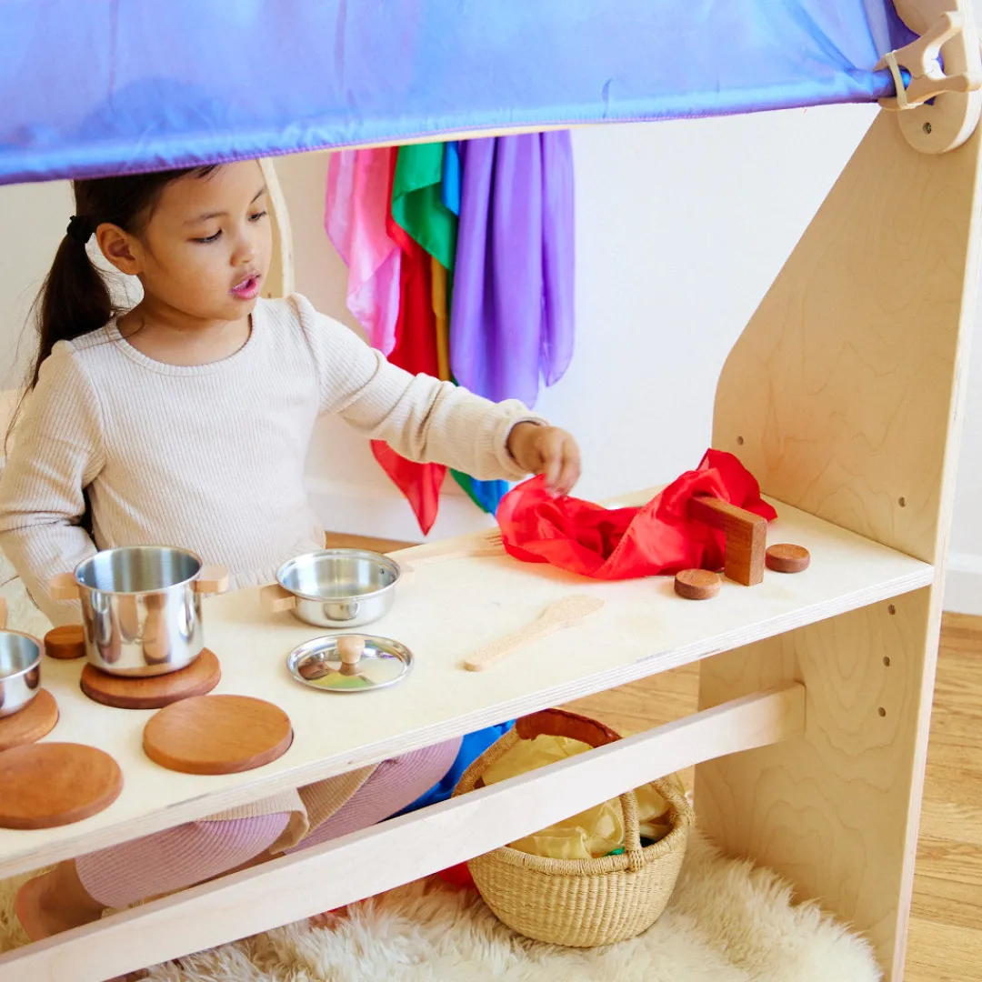 Sarah's Silks Waldorf Playstand-Play Kitchen Shelf