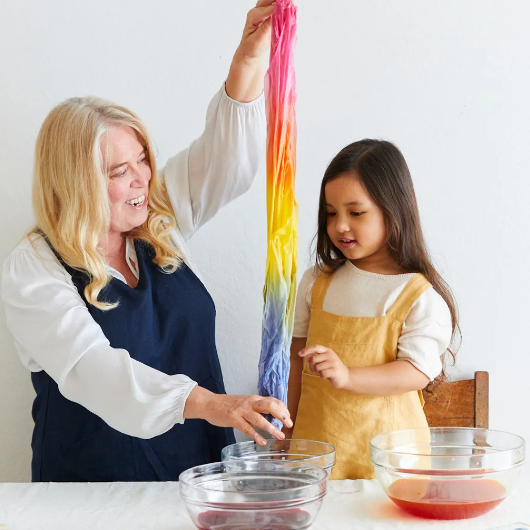 Sarah's Silks White Playsilks For Dyeing-Playsilk Dye Kit