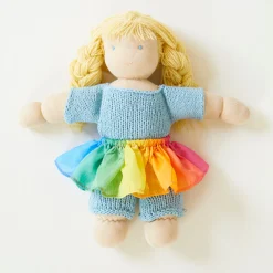 Sarah's Silks Waldorf Doll Dress-Ups|Rainbow Party-Rainbow Doll Tutu