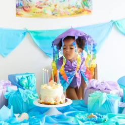 Sarah's Silks Mermaid Party-Rainbow Jellyfish Playsilk