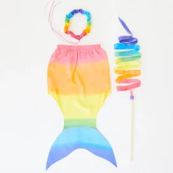 Sarah's Silks Mermaid Party-Rainbow Mermaid Prince And Princess Costume