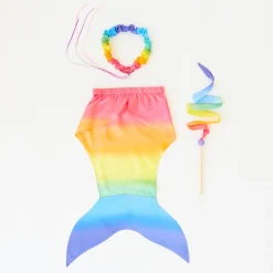 Sarah's Silks Mermaid Party-Rainbow Mermaid Prince And Princess Costume