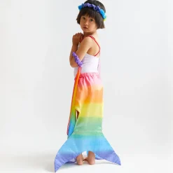 Sarah's Silks Mermaid Party-Rainbow Mermaid Tail Small