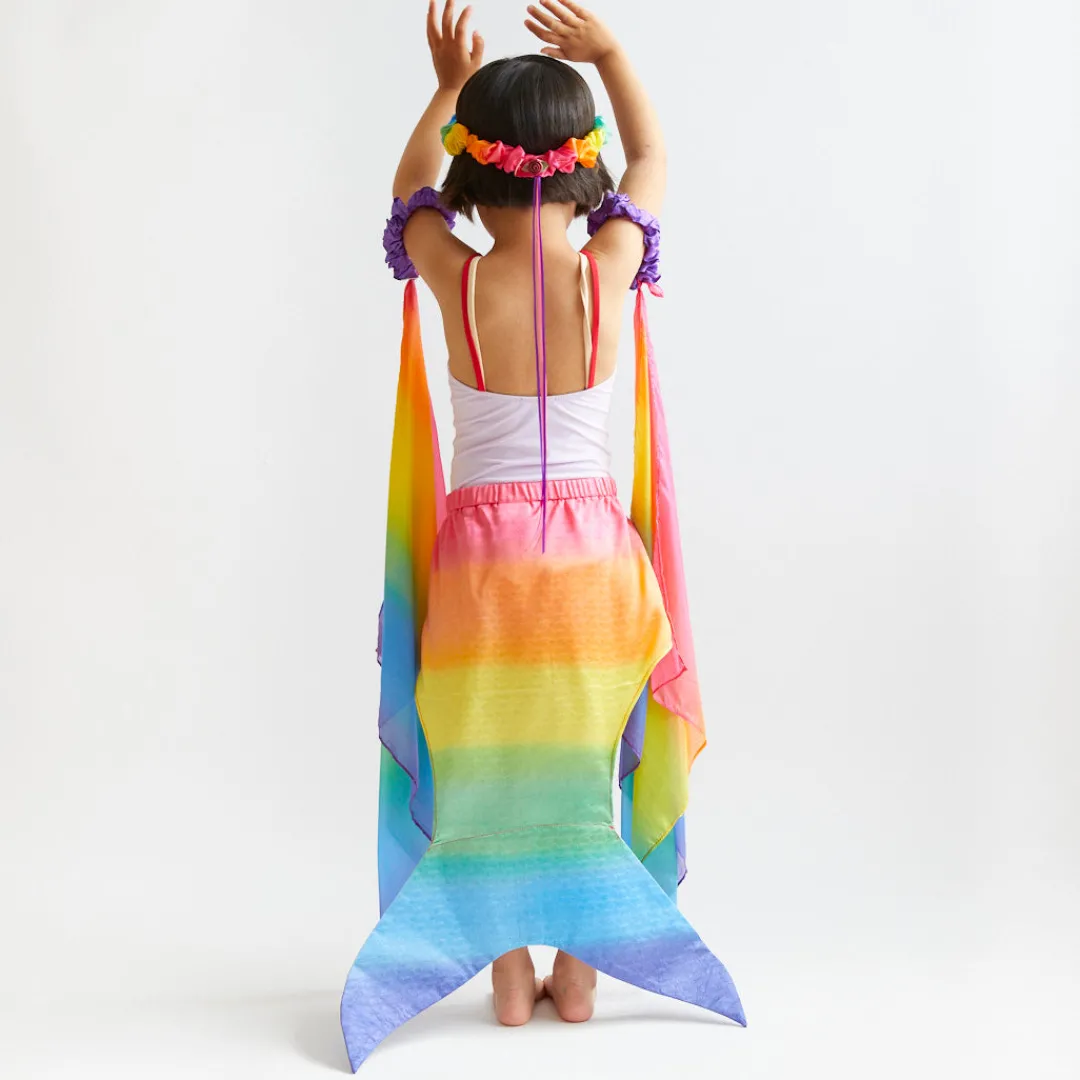 Sarah's Silks Mermaid Party-Rainbow Mermaid Tail Small