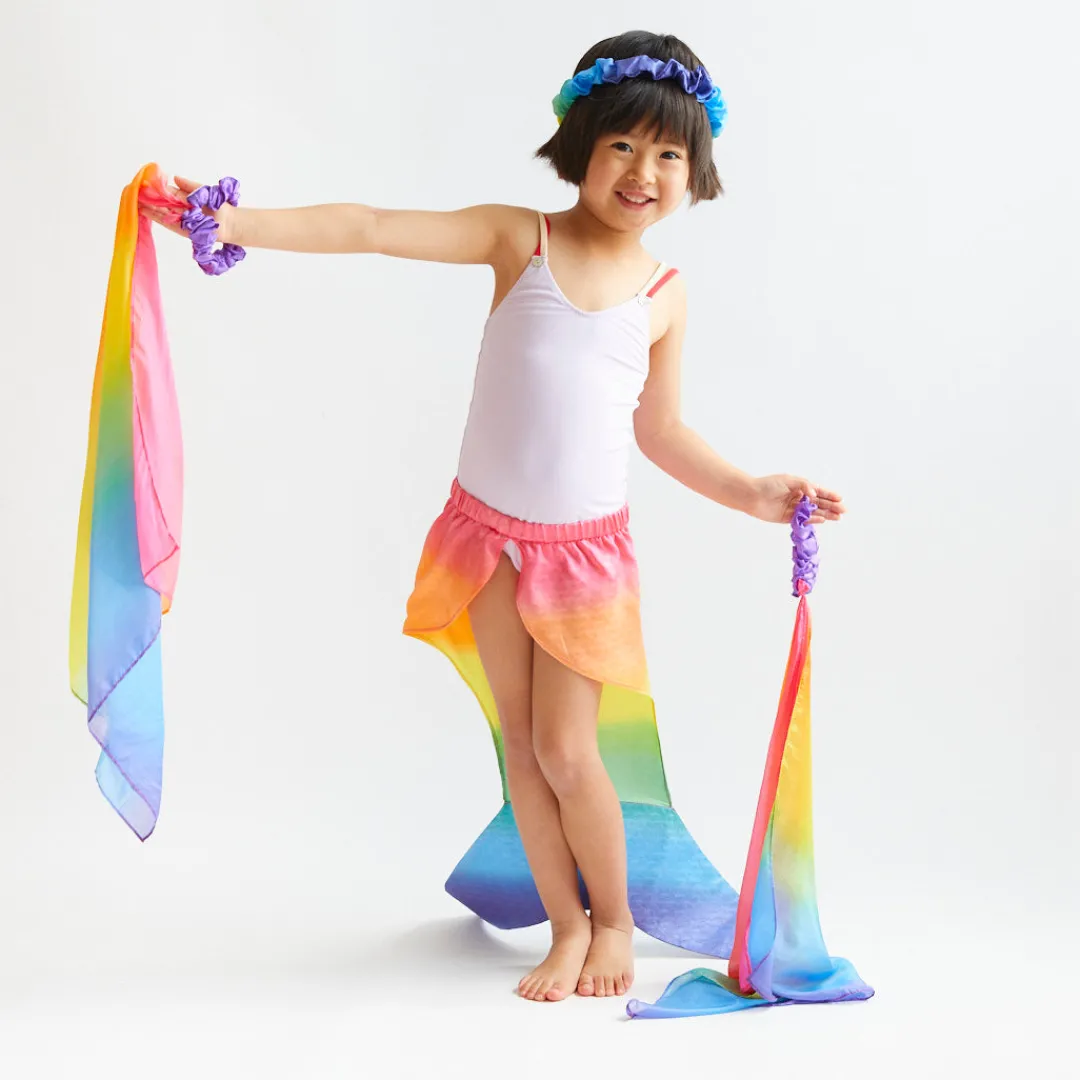 Sarah's Silks Mermaid Party-Rainbow Mermaid Tail Small