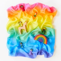 Sarah's Silks Enchanted Playsilks|Rainbow Unicorn Party-Rainbow Playsilk