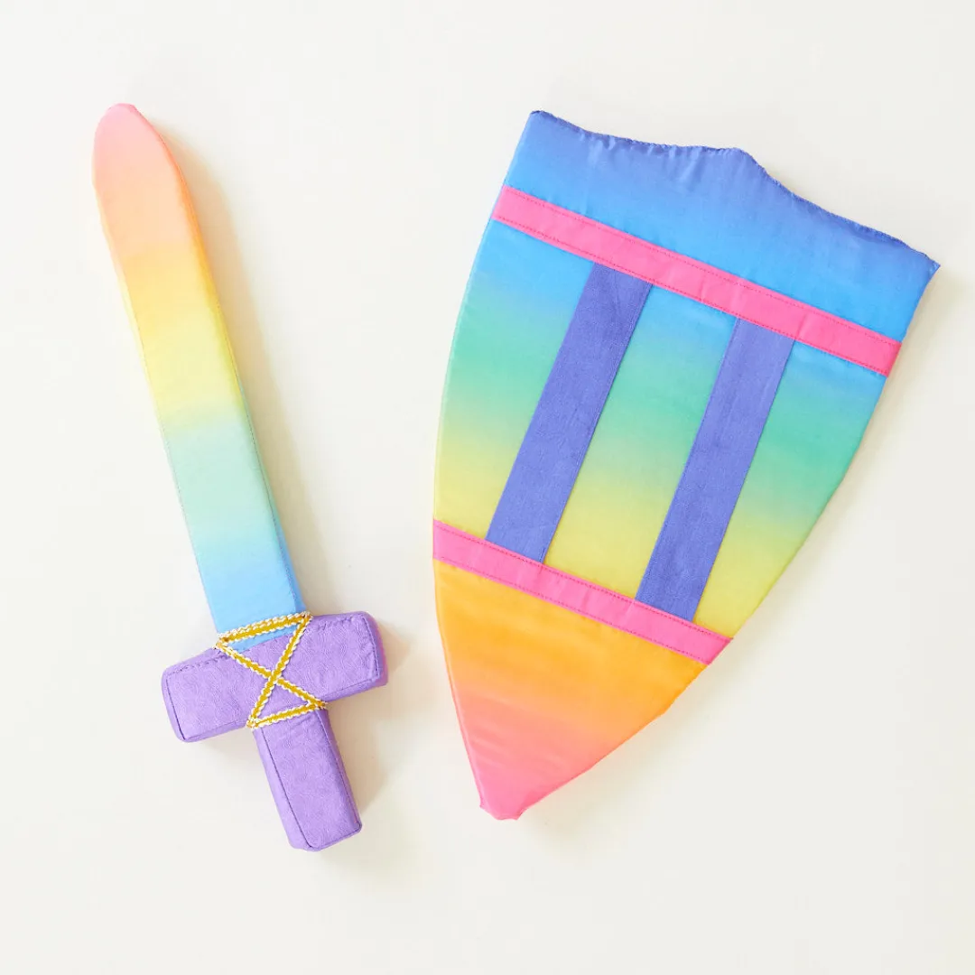 Sarah's Silks Soft Swords & Shields|Rainbow Party-Rainbow Shield