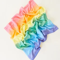 Sarah's Silks Silk Baby Blankets-Rainbow Silk Baby Blanket