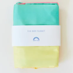 Sarah's Silks Silk Baby Blankets-Rainbow Silk Baby Blanket
