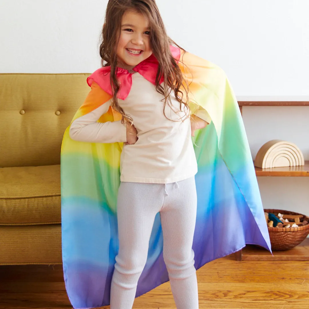 Sarah's Silks Capes|Rainbow Party-Rainbow Silk Cape