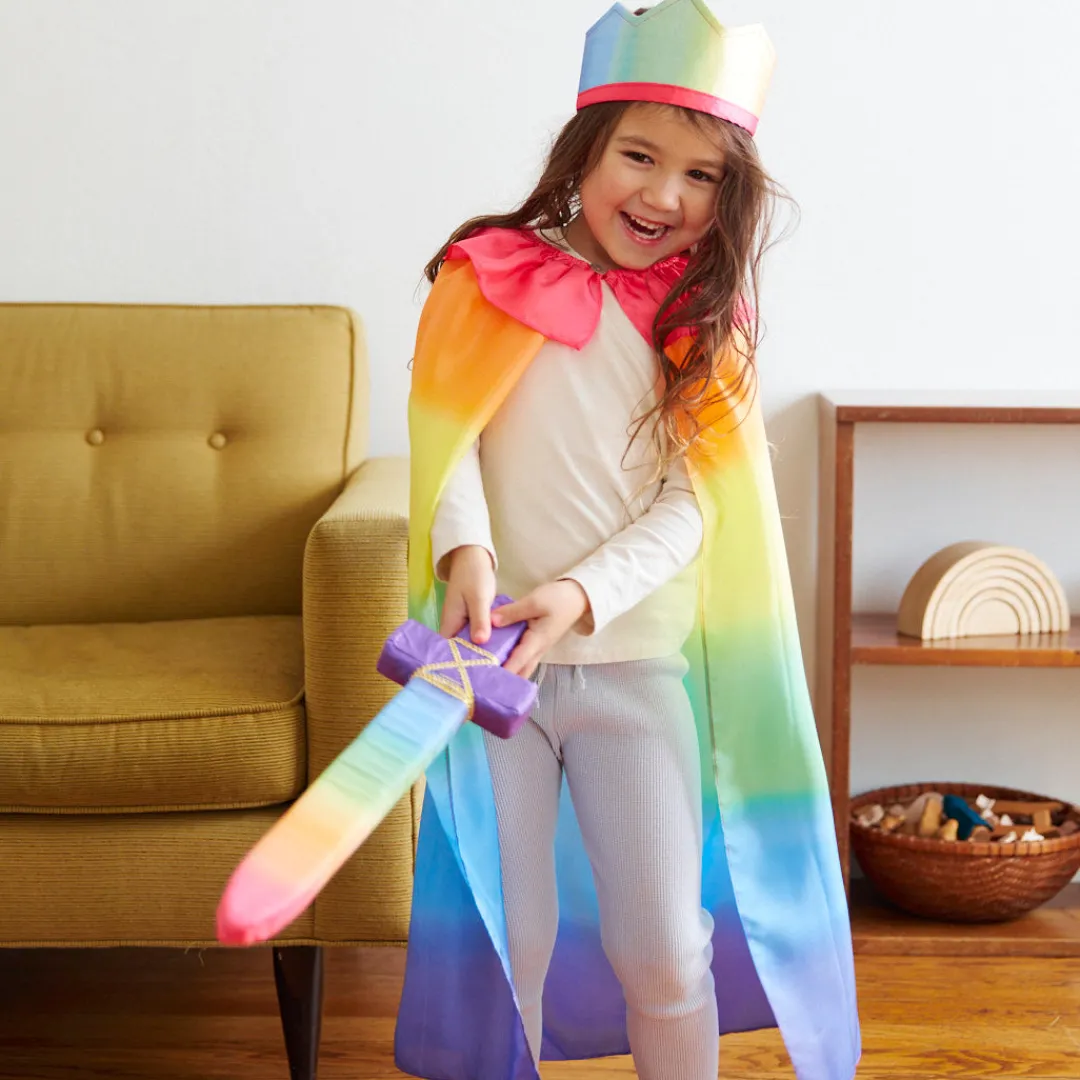 Sarah's Silks Capes|Rainbow Party-Rainbow Silk Cape