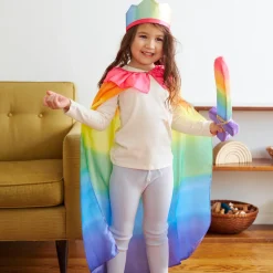 Sarah's Silks Capes|Rainbow Party-Rainbow Silk Cape