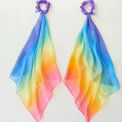 Sarah's Silks Wrist Streamers|Rainbow Party-Rainbow Wrist Streamers