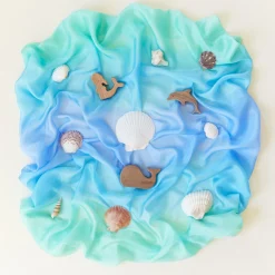 Sarah's Silks Enchanted Playsilks-Sea Playsilk