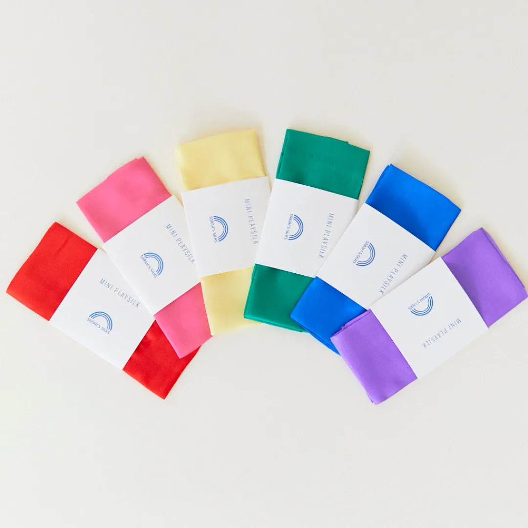 Sarah's Silks Playsilk Sets|Playsilk Displays-Set Of 17 Solid Color Playsilks