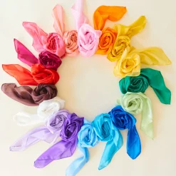 Sarah's Silks Playsilk Displays-Solid Color Playsilks