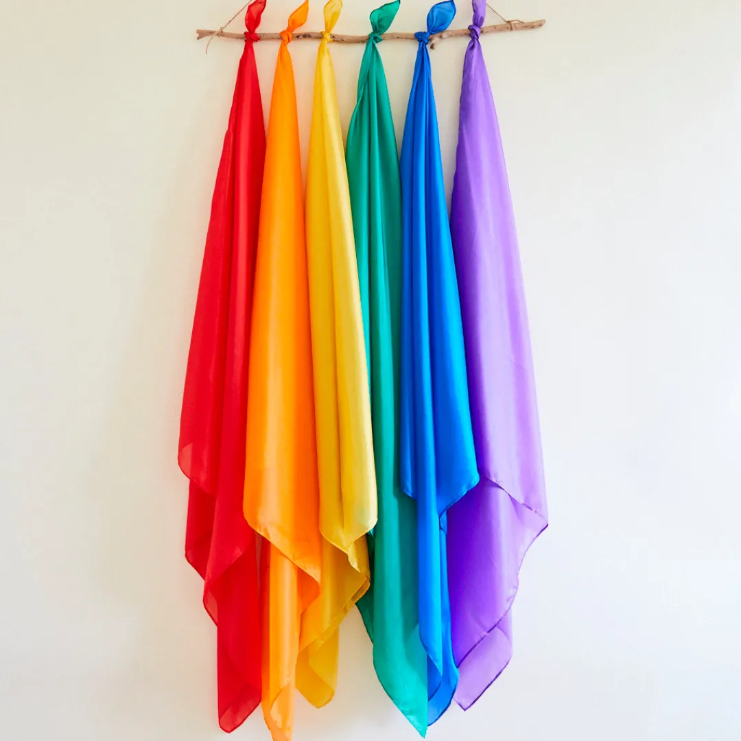 Sarah's Silks Playsilk Displays-Solid Color Playsilks