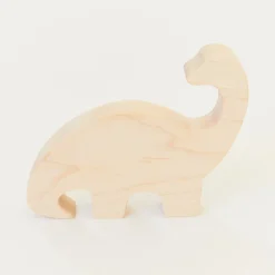 Sarah's Silks Wooden Animals-Wooden Brachiosaurus