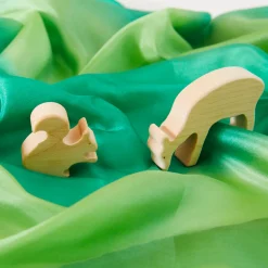 Sarah's Silks Wooden Animals-Wooden Deer