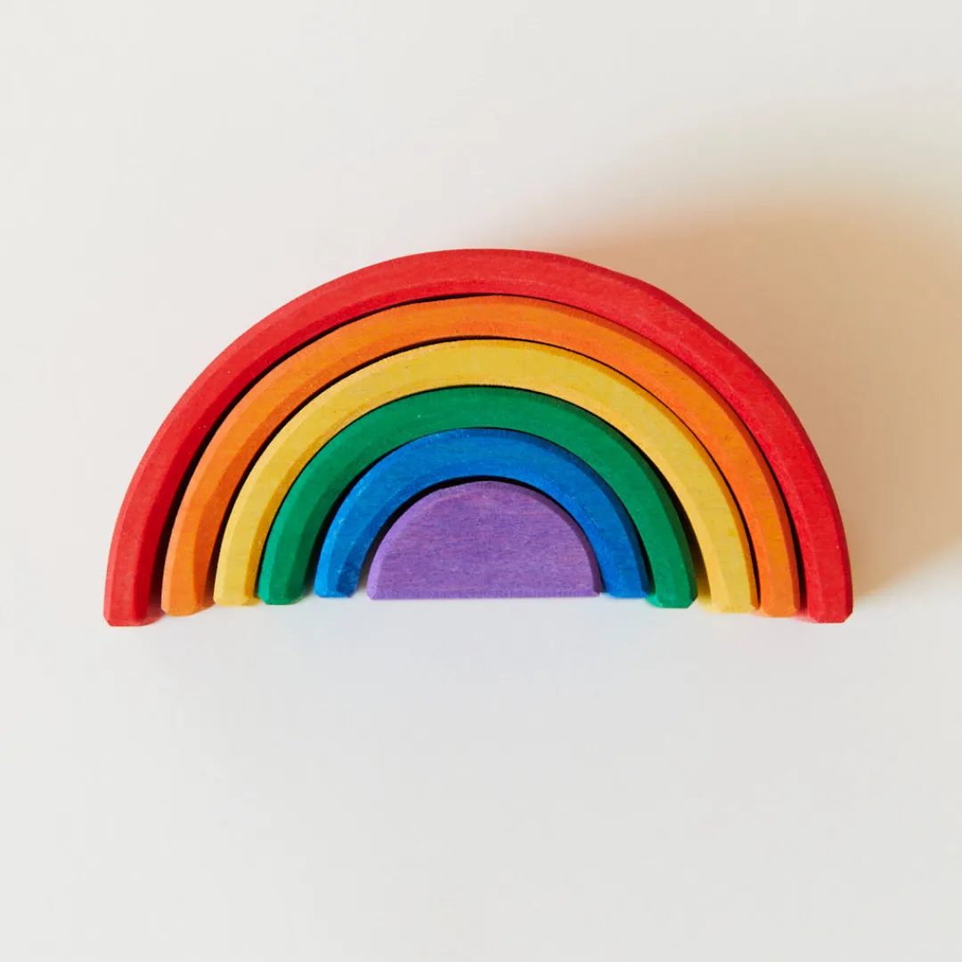 Sarah's Silks Rainbow Unicorn Party-Wooden Rainbow